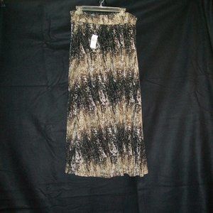 Black and Brown Long Skirt